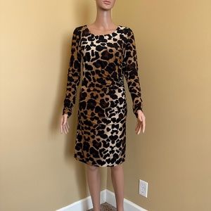 INC Animal Print Sheath Dress, Size M
